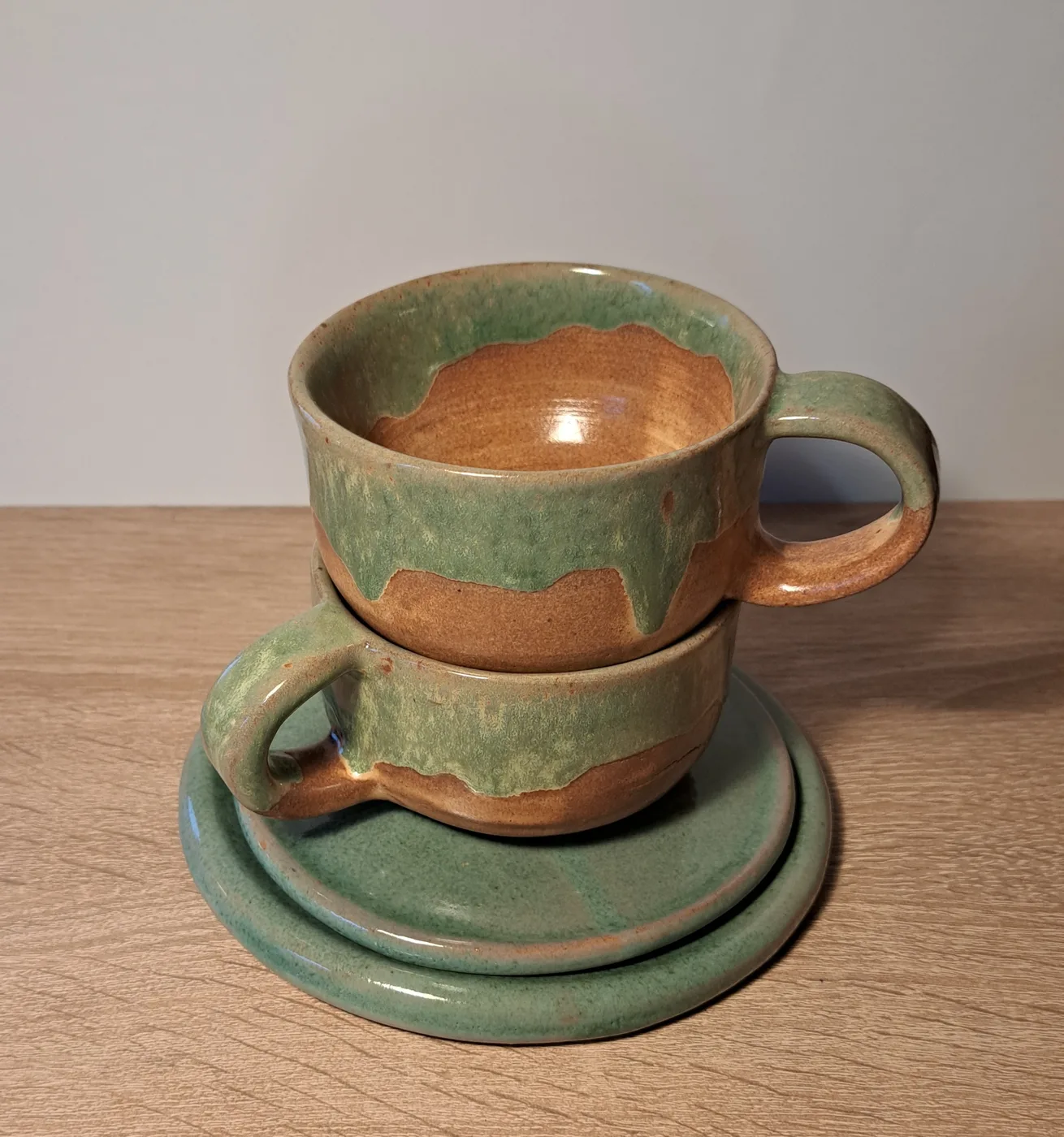 Matcha latte csésze szett